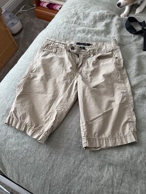 Calvin Klein Jeans Women's Beige Bermuda Shorts